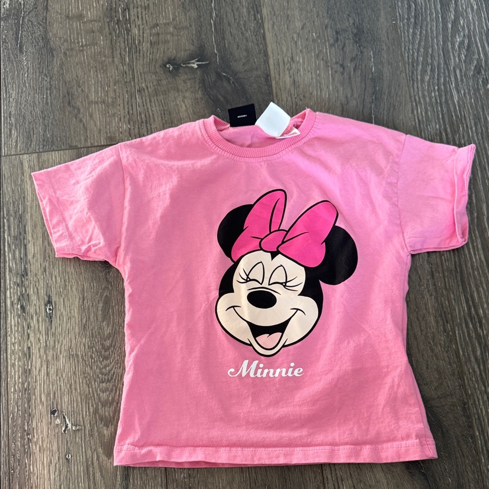 Zara Pink Minnie Mouse Kids T-Shirt